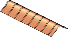 Multipurpose ridge cap 1.200m